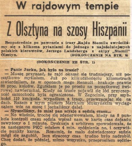 4 Rajd Stomil 1977r